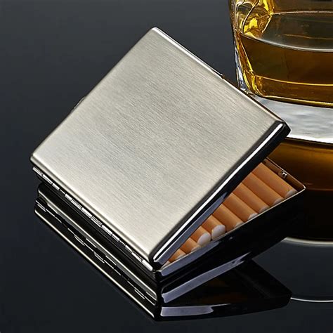 stainless steel cigarette box